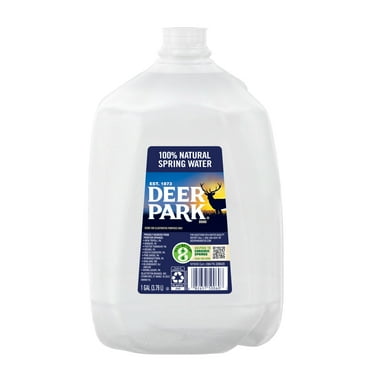 DEER PARK Brand 100% Natural Spring Water, 1-gallon plastic jug