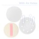 thumbnail image 4 of 2 cajas de almacenamiento transparentes para borlas de maquillaje, estuche de viaje para esponjas de maquillaje, accesorios de belleza portátiles para una fácil organización., 4 of 5