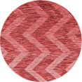thumbnail image 1 of Ahgly Company Tapis Rond Lavable en Machine Intérieur Transitionnel Rouge, 4 Pieds Rond, 1 of 7