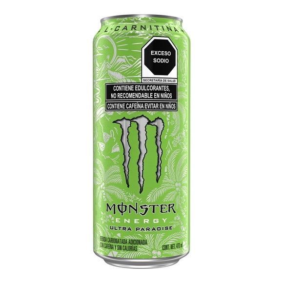 Bebida energética Monster zero ultra paradise de 473 ml