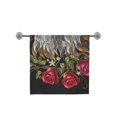 thumbnail image 3 of MKHERT White Eagle And Roses Bath Towel Hand Towel Shower Towel Washcloth 30x56 inch, 3 of 3