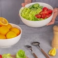thumbnail image 4 of Delling Ceramic Mixing Bowls Set with 3 Piece for Pasta, Soup and Salad, Serving Bowls, White, 4 of 4