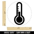 thumbnail image 2 of Thermometer Symbol Self-Inking Rubber Stamp Ink Stamper - Orange Ink - Medium 1 Inch, 2 of 7
