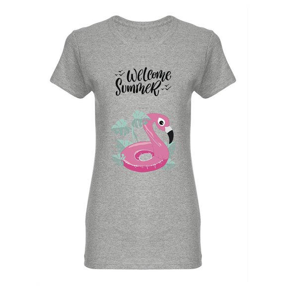 Welcome Summer Design Shaped T-Shirt Women -Image by Shutterstock, Female Small