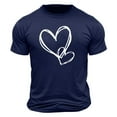 thumbnail image 4 of PNTUTB Casual T-shirt for Men's Fashion Valentine's Day Themed Prints Short Sleeve Crew Neck Loose Comfort, 4 of 5