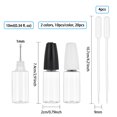 thumbnail image 2 of Column PET Refillable Dropper Bottle with Stainless Steel Pin and Disposable Plastic Transfer Pipettes Mixed Color 24pcs/set, 2 of 6
