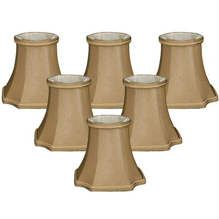 Floral Candelabra Shade Sets - Alcott Hill 5'' Shantung Bell Candelabra Shade (Set of 6)