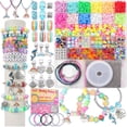 thumbnail image 1 of Kit de fabricación de pulseras LovelyMoon con 3400 cuentas para niñas de 6 a 12 años, 1 of 6