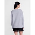 thumbnail image 3 of Madden NYC Women's Grommet Sweater with Long Sleeves, Midweight, Sizes XXS-XXL, 3 of 5