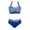Blue, variant on Efsteb Bikinis Sets for Women Halter k Bathing Suit Two Piece Swimsuits High Waist Bikini Print Summer Beach Swimsuit (Blue,XXXL)