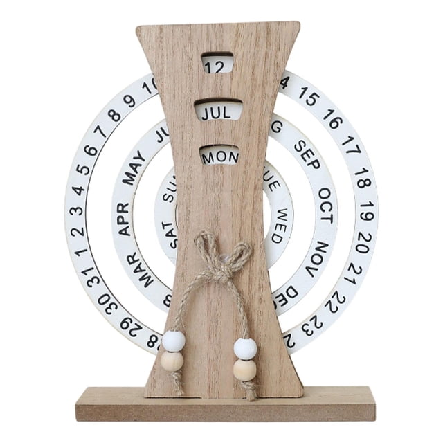 Lipstore Desk Calendar Birthday Gift Rotatable for Home Decor Versatile Indoor Statue Sky Wheel