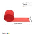 thumbnail image 2 of Uxcell 6 Roll Crepe Paper 82ft Long 1.77 Inch Wide for Wedding Decoration, Red,Light Blue,Yellow, 2 of 6
