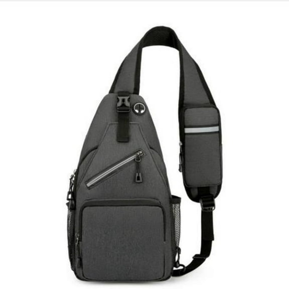 Outdoor Sports Crossbody Bag, Large Capacity Nylon Chest Bag, Stylish Single Shoulder Sling Bag for Hiking, Travel, Casual Use, Durable, Lightweight, Practical Design with Adjustable Strap
