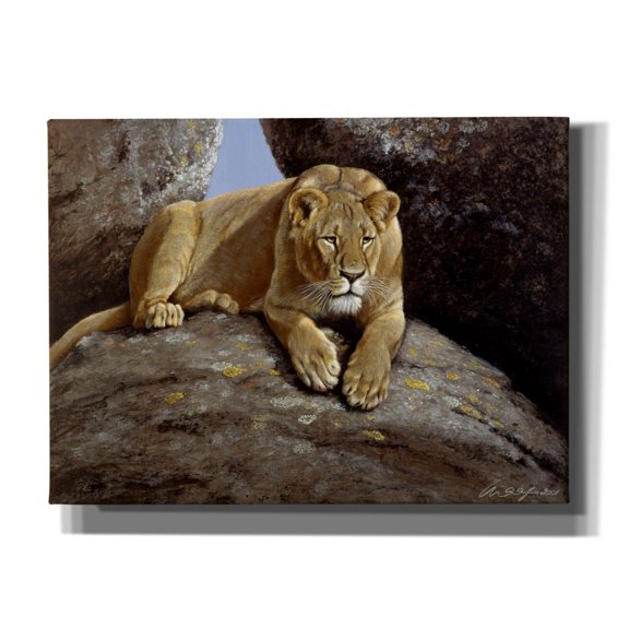Epic Graffiti 'Lioness' by Harro Maass, Canvas Wall Art, 54"x40"