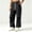 Black Athletic Pants, variant on JOANKDMI Track Pants for Women with Side Stripe High Waisted Drawstring Loose Fit Casual Workout Running Trousers