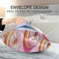 thumbnail image 4 of Yayeee Pillowcase Queen Size Set of 2 Satin Wrinkle Resistant Pillow Case, Light Pink Doughnuts, 4 of 8