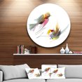 thumbnail image 1 of Designart - Flying Birds Illustration' Disc Large Animal Metal Circle Wall Art, 1 of 4