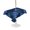 Blue, Purple, Teal, variant on Outdoor Tablecloth with Umbrella Hole for Patio/Picnic/Party/Camping, Coastal Corals Waterproof Table Cloth Square Cover Washable, Nautical Jellyfish Navy Purple Polka Dots (54"x 54")