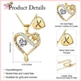 thumbnail image 3 of TINGN Unicorns Gifts for Women Colorful CZ Heart Unicorn Necklace for Women Initial Unicorn Necklace Jewelry Gifts for Women Daughters Wife, 3 of 7