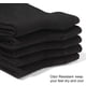 thumbnail image 5 of Calcetines de algodón para mujer, 5 pares de calcetines finos de vestir casuales para negocios, pantalones, calcetines tobilleros suaves y transpirables para correr, 5 of 6