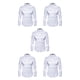 thumbnail image 2 of Sonducket Camisa transpirable para hombre Satén con mangas largas - Trabajo Boda o hogar Camisa para hombre Manga larga formal Blanco grande 2XL Type2 NO2, 2 of 6