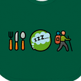 thumbnail image 4 of Inktastic Hiking Eat Sleep Hike Boys or Girls Baby Bib, 4 of 4