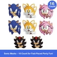 thumbnail image 2 of Máscaras de fiesta únicas de Sonic the Hedgehog, 16 máscaras de papel para niños, 2 of 7