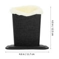 thumbnail image 7 of LOLIPPYY Modern Black Plush Glasses Holder Practical and Decorative Stand for Home and Office, 7 of 7
