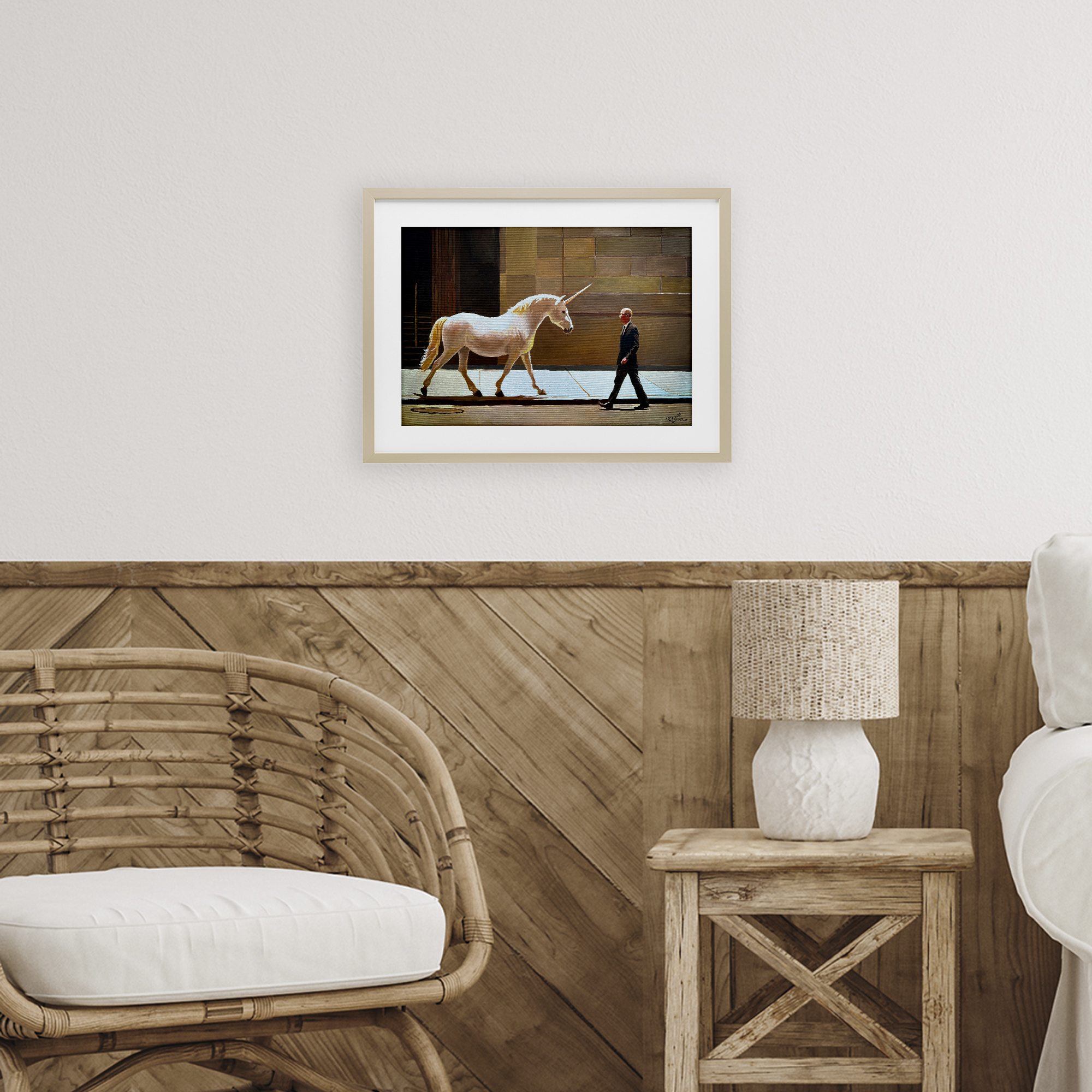 The Exception Proves The Rule Birch Framed Print Under Glass, design by Keith Thomson