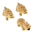 thumbnail image 3 of 2 uds., Espaciador de tortuga 3D de cobre en tono dorado, espaciadoras sueltas para llavero DIY, 3 of 9