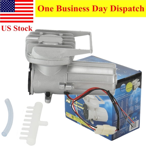 60W Air Pump 12V Aqua Pond Vehicle-mounted Fish Tank Aerator 120L/Min w/ 8 Ports