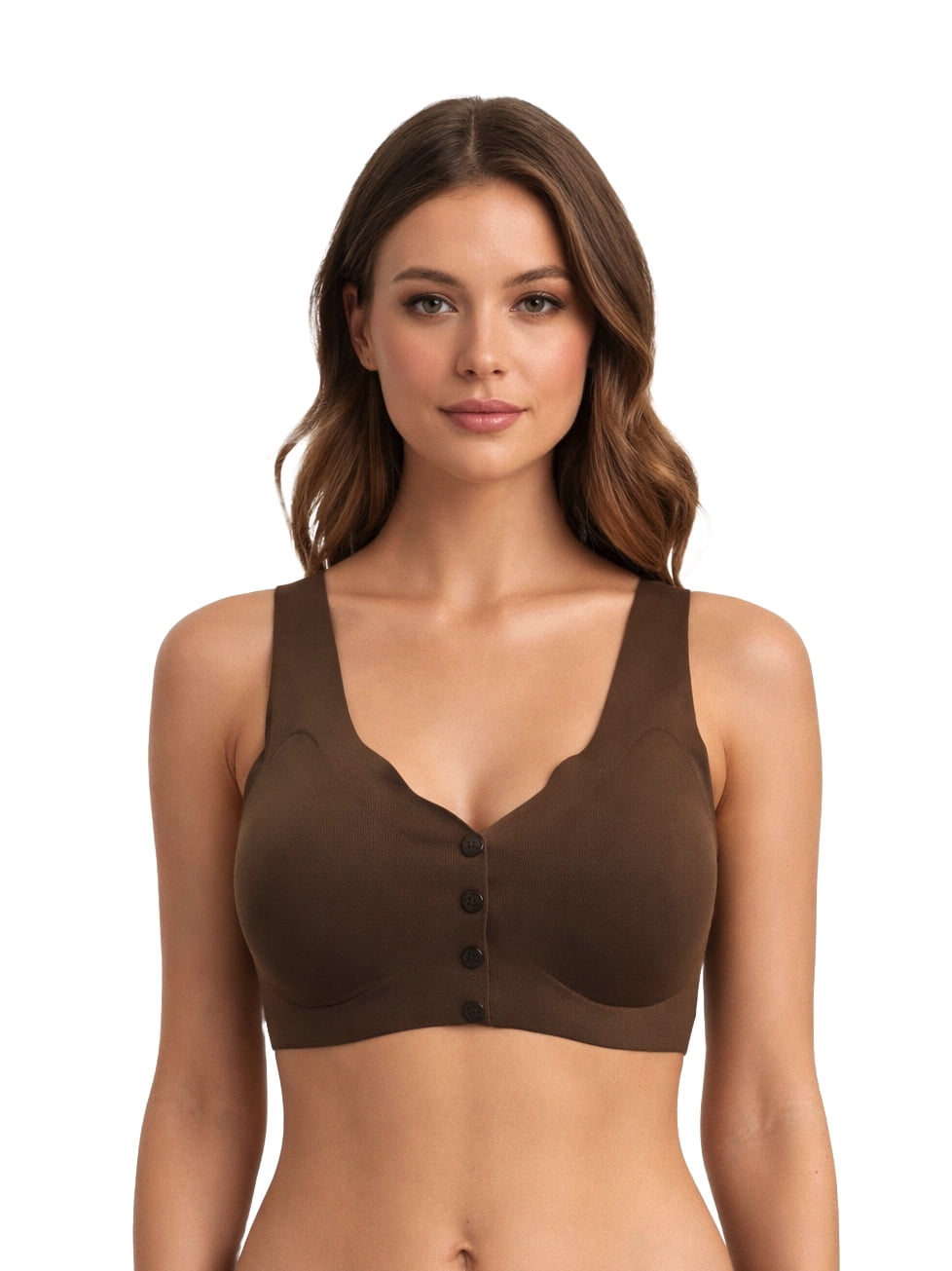 Women Wireless Bra 6 Pack, Comfort Everyday Bra, Full Coverage, Soft Stretch, 32B-46DDD, No Underwire, Plus Size 36C (S8815)