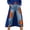 Orange07, variant on Shorts for Women High Waist Floral Print Denim Capri Pants, Large Red Flower Pattern Loose Wide Leg Cropped Denim Trousers with Side Pockets Womens Shorts
