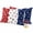 Blue Red, variant on 2 Pack Outdoor Waterproof Throw Pillows,4th of July Stars Blue Red White Thin Decorative Square Pillow Case Patio Pillows for Chair Couch Sofa 16x16in