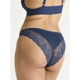 thumbnail image 4 of Joyspun Women's Microfiber and Lace Cheeky Panties, 3-Pack, Sizes XS-3XL, 4 of 5