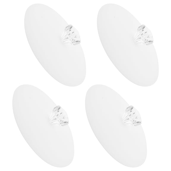 ULTNICE Clear Mug Covers Silicone Transparent 4Pcs 4.3X4.3X0.8In