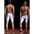 thumbnail image 5 of NELEUS Mens Plus Size Performance Compression Shorts Athletic Workout Underwear 3 Pack,Black+Gray+White,US Size 2XL, 5 of 8