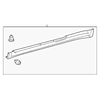 Genuine OE Toyota Rocker Molding - 76901-21060-C0