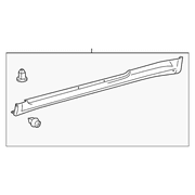 Genuine OE Toyota Rocker Molding - 76902-21060-A1