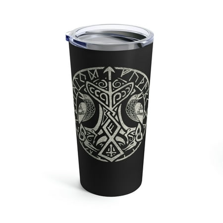

Thor Hammer Viking 20oz Tumbler Insulated metal coffee mug drink travel mug