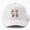 White, variant on Teddy Bears United Baseball Hat, Plush American Celebration Character Design Cap