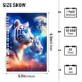 thumbnail image 3 of Tigers and American Flag Notebooks 1-subject Journal 60 Sheets A5 College Ruled Paper Detachable Ring 8.3"x5.7", 3 of 8