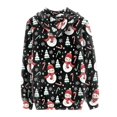 thumbnail image 3 of DISNIMO Christmas Hoodies Snowman Snowflake Printed Jacket Coat Long Sleeve Hooded Sweatshirts Trendy Hoodies Fall Outfits, XS, 3 of 5