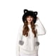 thumbnail image 5 of Gorro de punto con orejas de gato para mujer, forro polar, resistente al viento, cálido, para invierno, 5 of 7