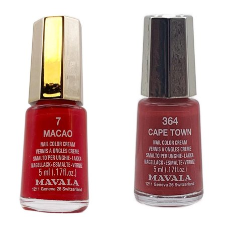 Mavala Mini Nail Polish 5ml - 7 Macao - 364 Cape Town - Combi Pack