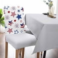 thumbnail image 5 of Stretch Dining Chair Covers Set of 4, Independence Day Star American Flag Blue Red Removable Dining Chair Protector Slipcovers for Kitchen Party Restaurant, 5 of 6