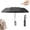 black, variant on Creative Ring Buckle Windproof Reinforced Umbrella,Portable Compact Rain and Sun Parasol,Automatic Folding Design