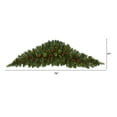 thumbnail image 2 of Nearly Natural 6ft. Artificial Christmas Swag with 50 LED Lights, Berries and Pine Cones, 2 of 5
