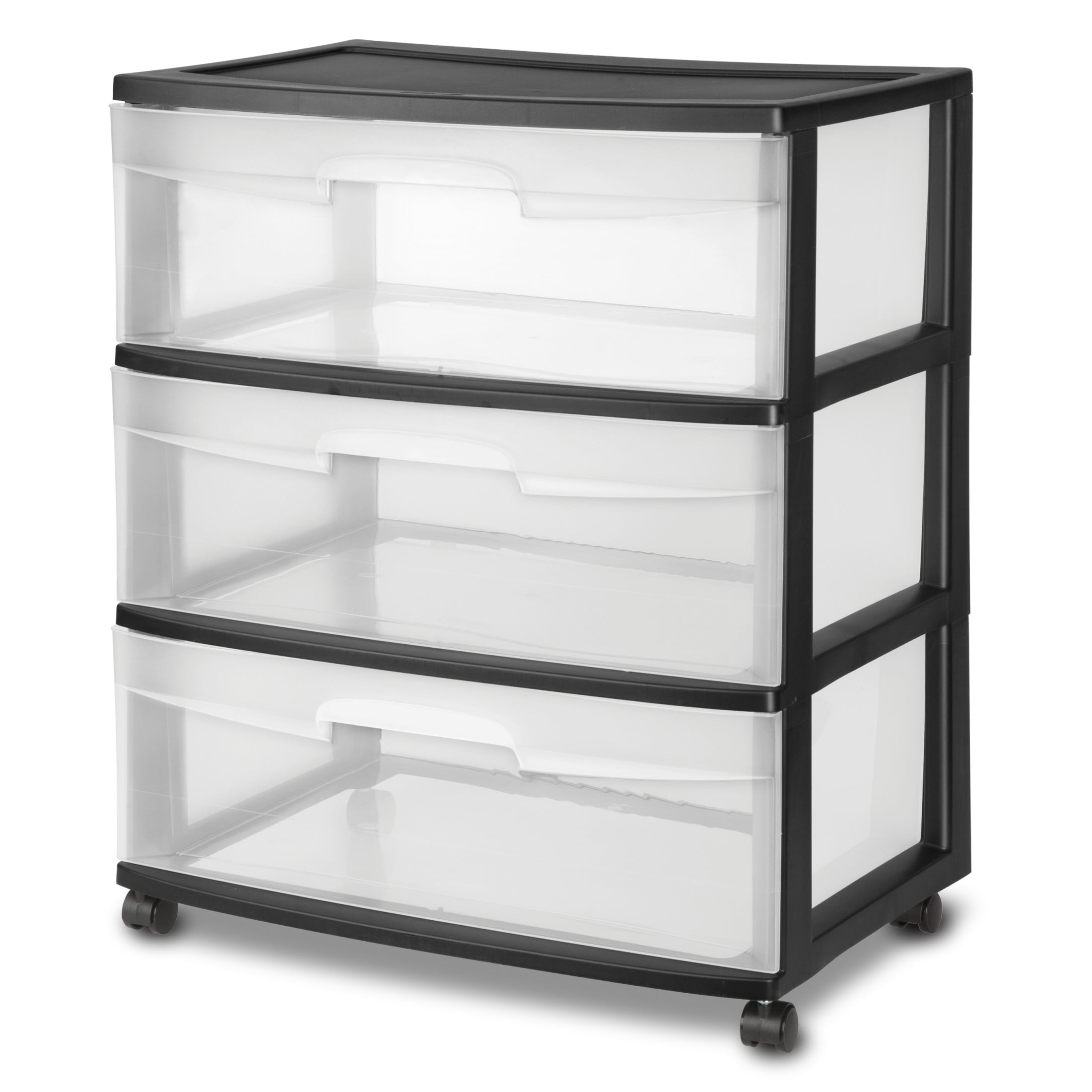 3 drawer dresser plastic Storage Drawer Cart, White/Natural Clear or anywhere that needs more storage but just doesnt have the room for it 2 pack) Sterilite 3 Drawer
