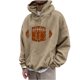 thumbnail image 2 of Sudadera con capucha para hombre, estilo casual, con cuello redondo, estampado, manga larga, blusa de poliéster, 2 of 6